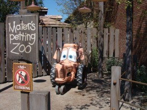 Mater at Disney's "Cars Land" California Adventure Park. Photo S. Valle
