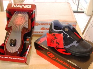 Nano Plate attaches to the sole of Heelys shoes.