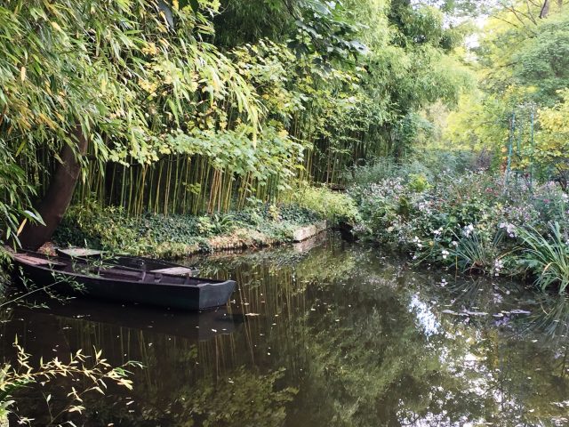 Monet Boat in Pond Giverny