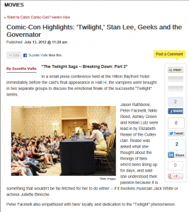 The Wrap Comic-Con 2012 by S. Valle