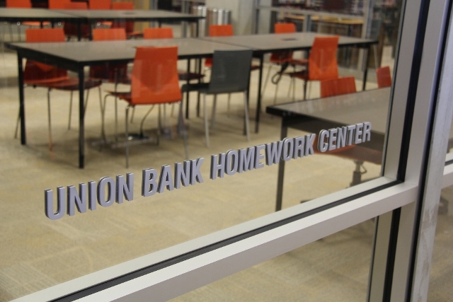 The San Diego Library features a state of the art Homework Center made possible by Union Bank. 