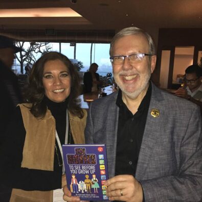 Leonard Maltin and Suzette Valle. maltin owns 101 Movies CIFF