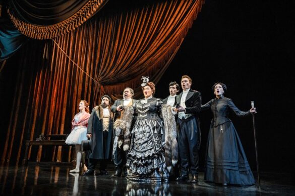 Prima Donna from The Phantom of the Opera North American Tour. (L to R) Melo Ludwig, Christopher Bozeka, William Thomas Evans, Midori Marsh, Daniel Lo