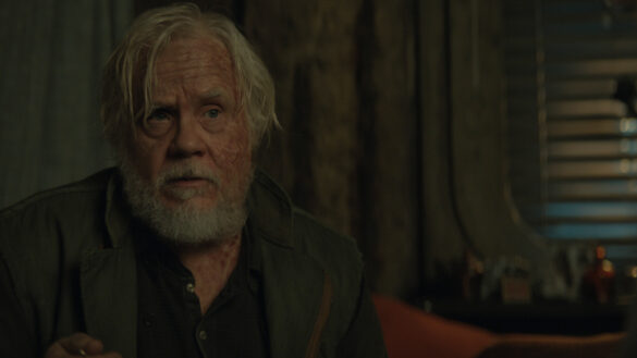 Bernard Holland recovers inside Martha Walker's workshop in Silo Season 3 Episode 6.