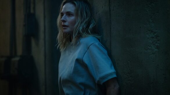Juliette Nichols escapes through hidden tunnels with a nurse after fleeing the infirmary in Silo Season 3 Episode 4.