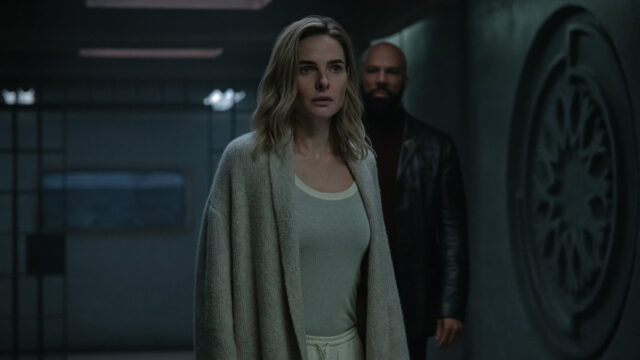 Rebecca Ferguson and Common in "Silo" premiering July 3rd on Apple TV 