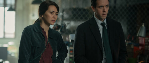 Jessica Henwick and Ashley Zukerman in Silo on Apple TV